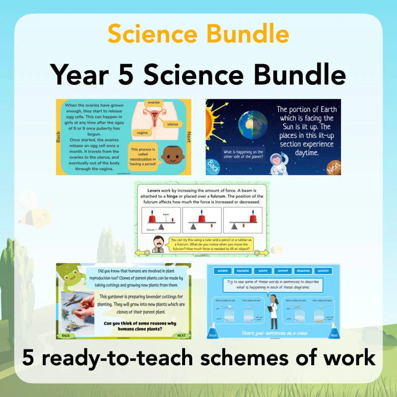 Year 5 Science Resources and Topics for the National Curriculum